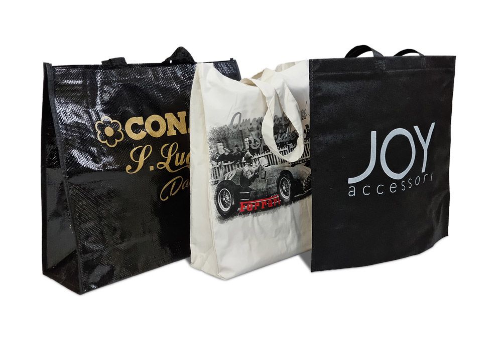 Shoppers in tessuto e tnt